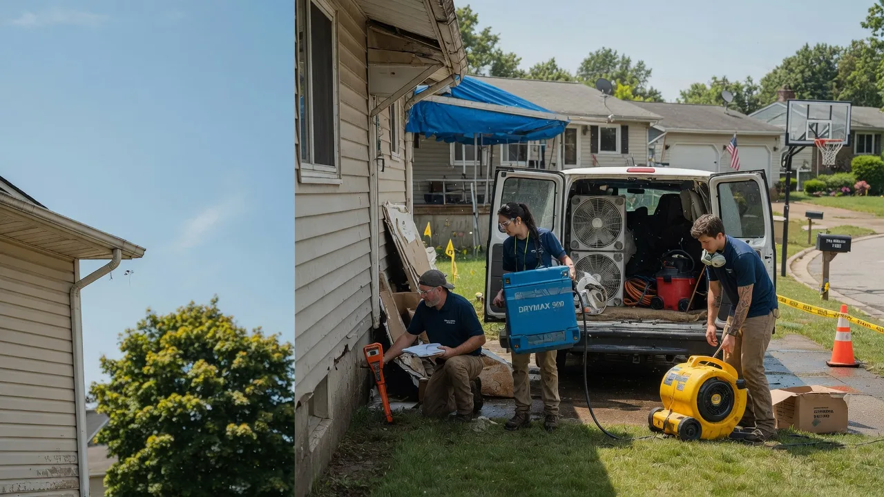 Ceiling Leak Cleanup in Bourneville, OH near me