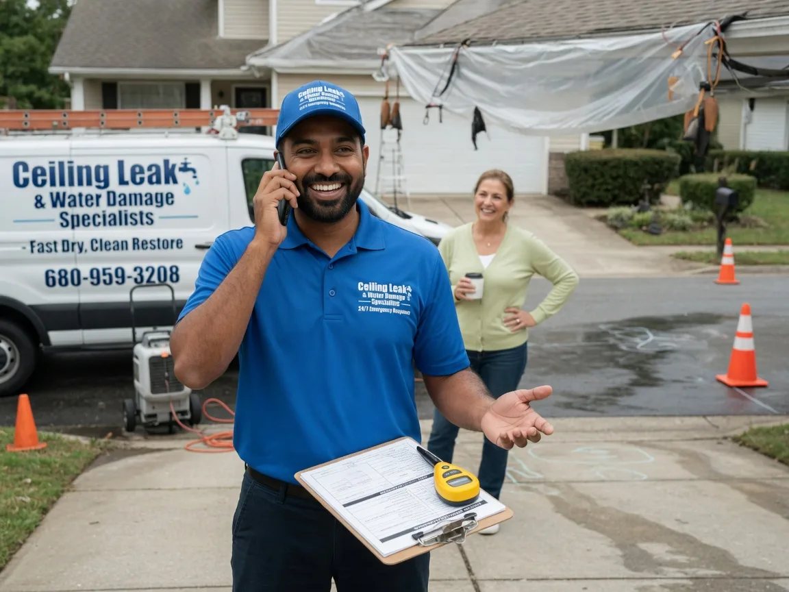 Ceiling Leak Cleanup Bourneville, OH FAQs